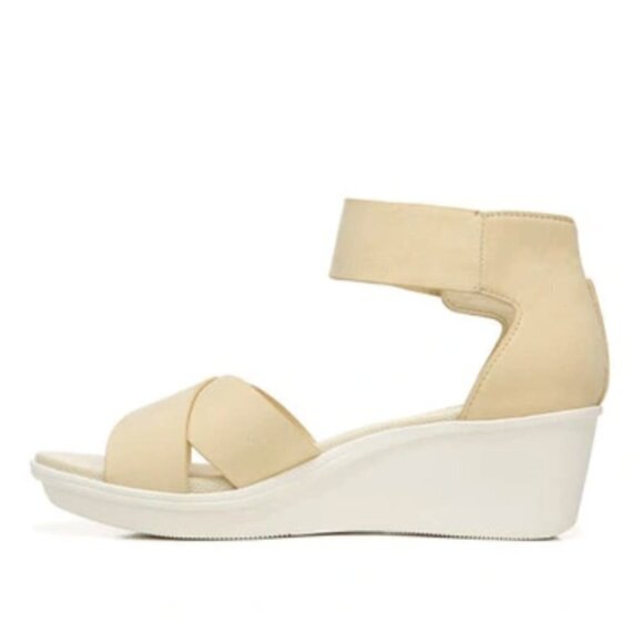 NATURALIZER Riviera Ankle Strap Wedge Sandals Women's Shoes In Honey (WIDE) - Picture 7 of 7